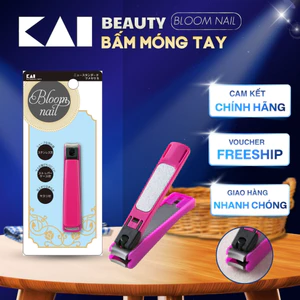 Bấm Móng Tay Inox Kai Razor Kaijirushi Bloom Nail New Standard Tsumekiri S Practical Gift Present Gift Cỡ Nhỏ (Màu Hồng)