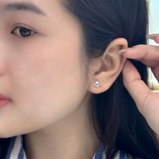 [CHAT TRƯỚC KHI ĐẶT] Bông Tai Tierra FBT0002 Vàng 10K, Đính Đá CZ, Thiết Kế Kiểu Dáng Đính Đá Thanh Lịch
