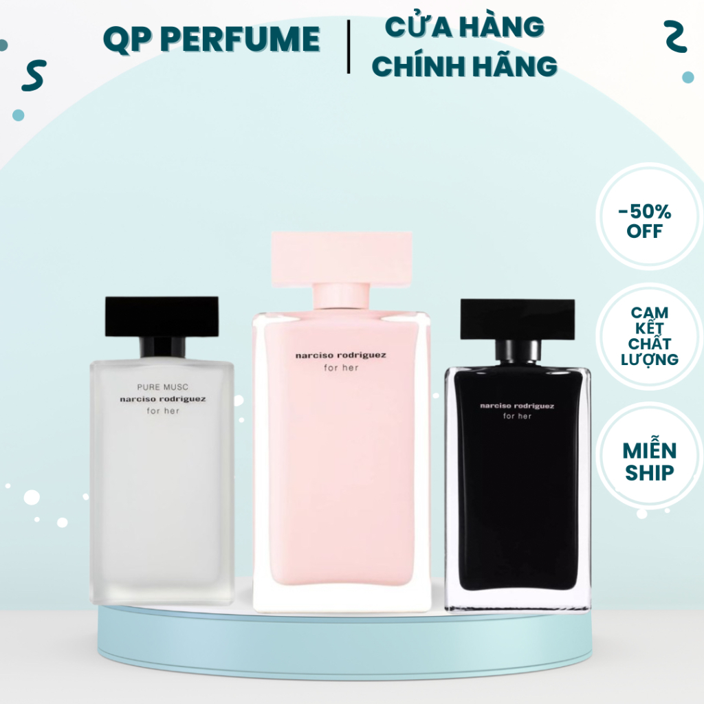 [ Chính Hãng ] Nước Hoa Nữ Nar Trắng - Hồng - Đen 100ml Quyến rũ Sang trọng - Full Box