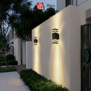 Đèn Tường Ngoài Trời HIWA Atimol: Vỏ Nhôm Kẻ Vạch Hiện Đại, 2 Đầu 3 Chế Độ Sáng, Chống Nước IP65