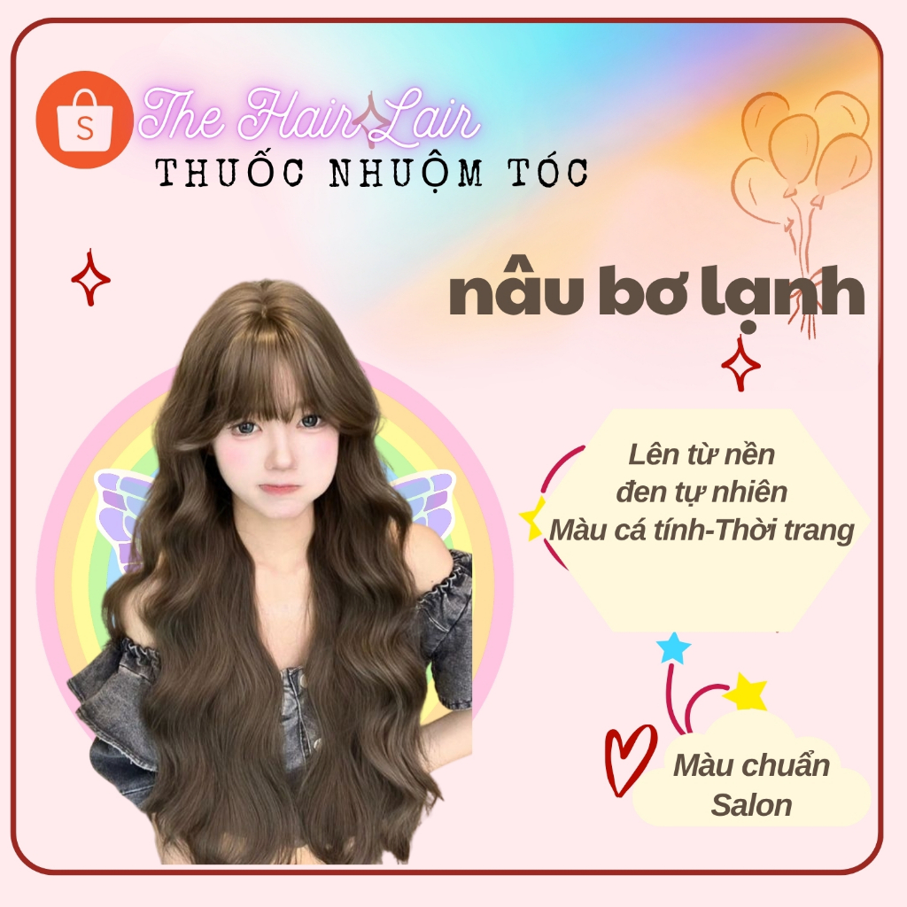 Thuốc Nhuộm Tóc Tại Nhà full Màu Hot Trend tặng kèm oxy và găng tay+hdsd