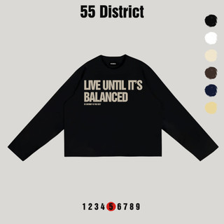 Áo thun dài tay BALANCED long boxy áo phông form rộng thời trang nam nữ cotton 280gsm DLB07