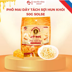 Phô mai hun khói xé sợi Solse 50g - Snack ăn vặt, Phomai xé sợi, phô mai xông khói xé sợi, ăn vặt, đồ nhắm.,,