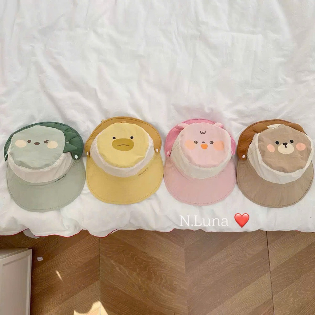 Mũ chống nắng con vật cho bé 1-6 tuổi