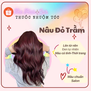 Thuốc nhuôm tóc màu nâu đỏ trầm ,thuốc nhuộm tóc tại nhà