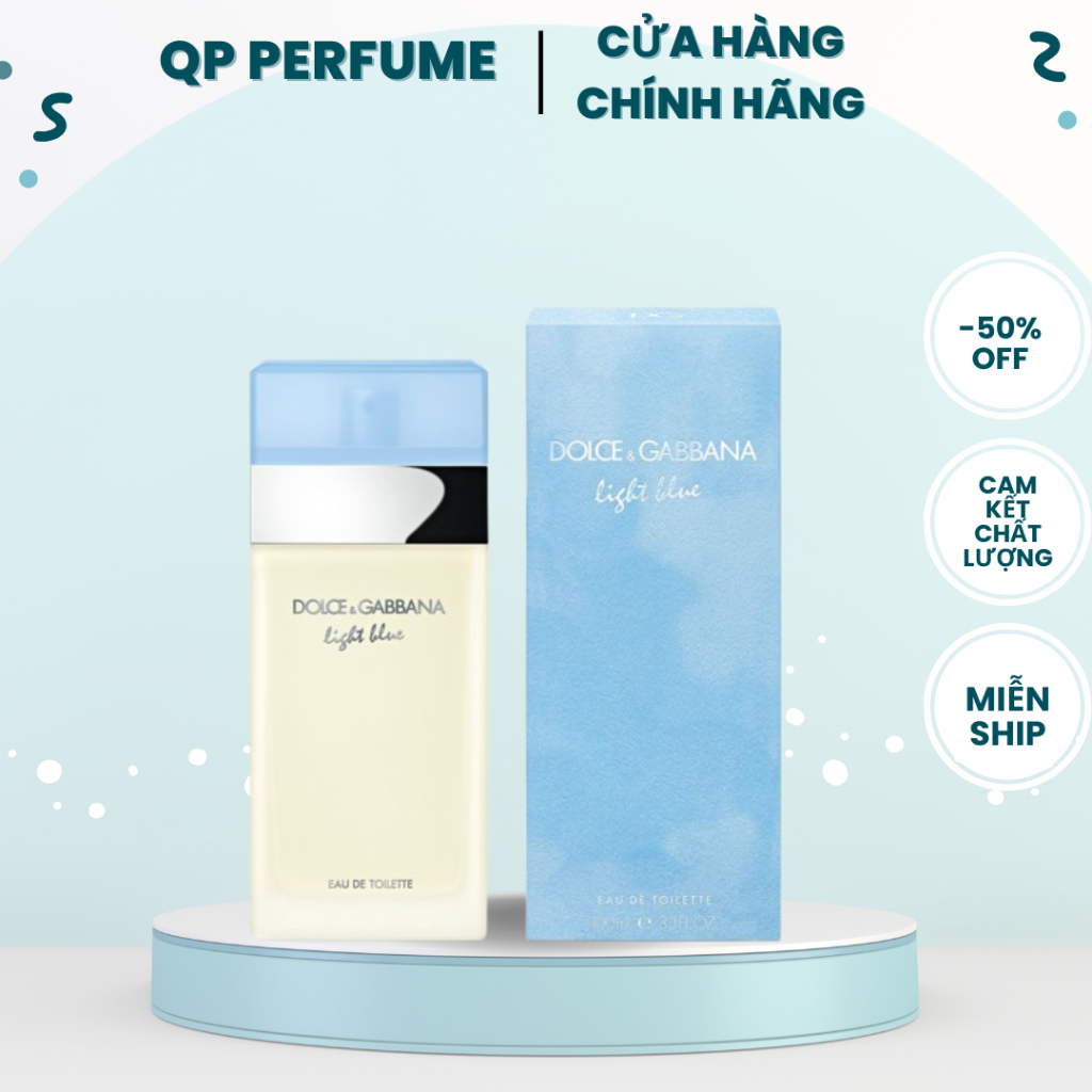 [ Chính Hãng ] Nước Hoa Nữ Light Blue 100ml Gợi cảm Tươi mát Lôi cuốn- Full Box