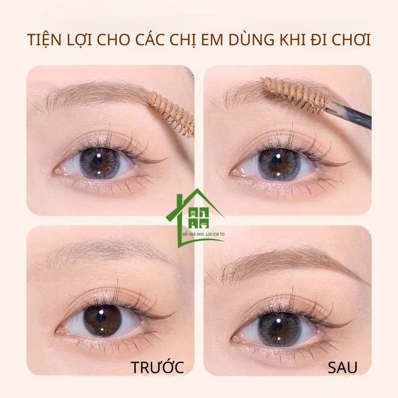 Gel lông mày tự nhiên, Mascara chải lông mày chống nước và chống mưa, bút kẻ lông mày bền màu