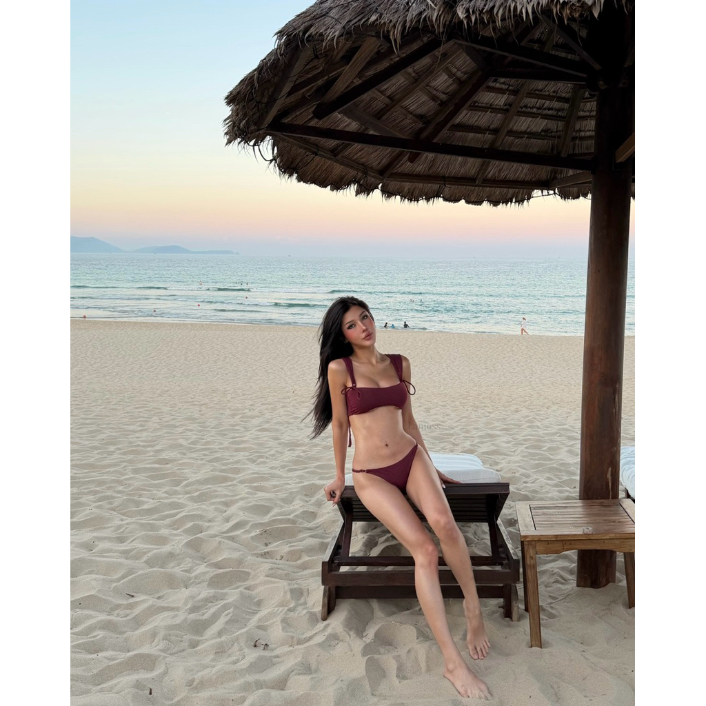 Lamoss-Lune Bikini kín đáo du lịch resort biển cùng gia đình