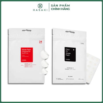 Miếng Dán Mụn Cosrx Hút Dịch, Gom Cồi, Làm Dịu Da 24 Miếng / Siêu Mỏng, Che Phủ Tự Nhiên 18 Miếng Hasaki