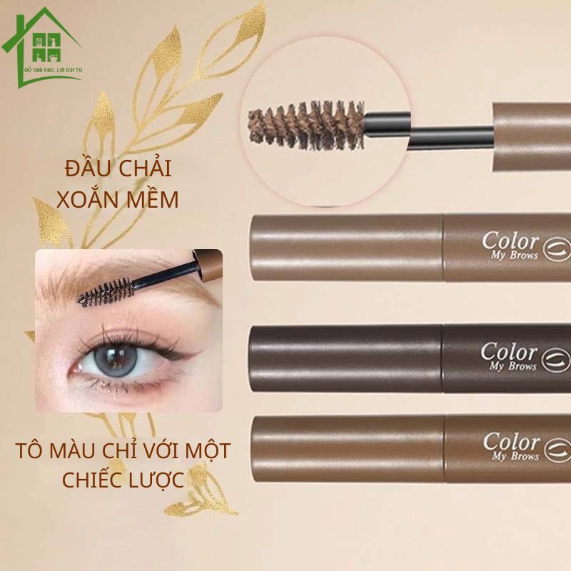 Gel lông mày tự nhiên, Mascara chải lông mày chống nước và chống mưa, bút kẻ lông mày bền màu