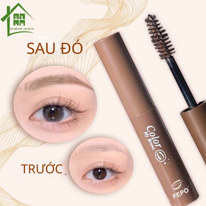 Gel lông mày tự nhiên, Mascara chải lông mày chống nước và chống mưa, bút kẻ lông mày bền màu