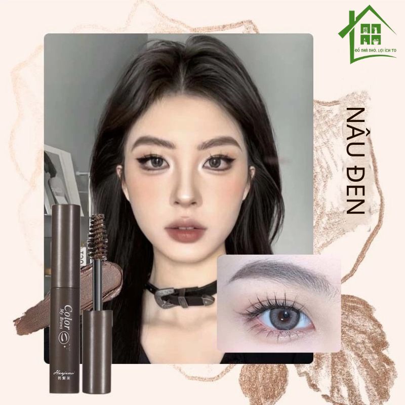 Gel lông mày tự nhiên, Mascara chải lông mày chống nước và chống mưa, bút kẻ lông mày bền màu