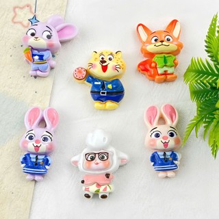 Set charm thỏ và cáo Zootopia phiên bản mini cute - Mẫu charm gắn dép hot hit nhất 2026