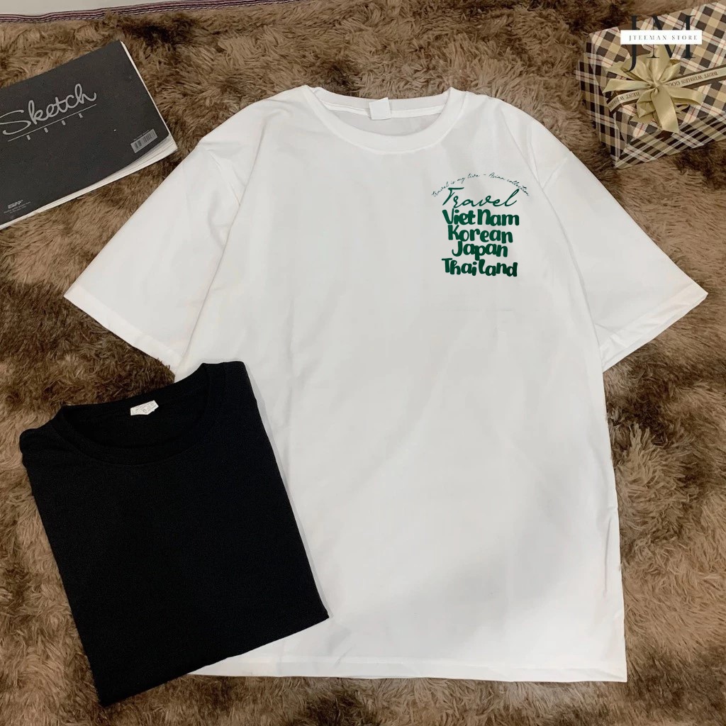 Áo thun Nam form rộng- Chất liệu 95%cotton - định lượng 250gsm