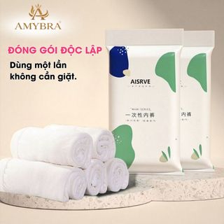 Combo Quần lót dùng 1 lần  gọn nhẹ, Quần lót nữ cotton DIỆT KHUẨN BẰNG CÔNG NGHỆ EO AMYBRA