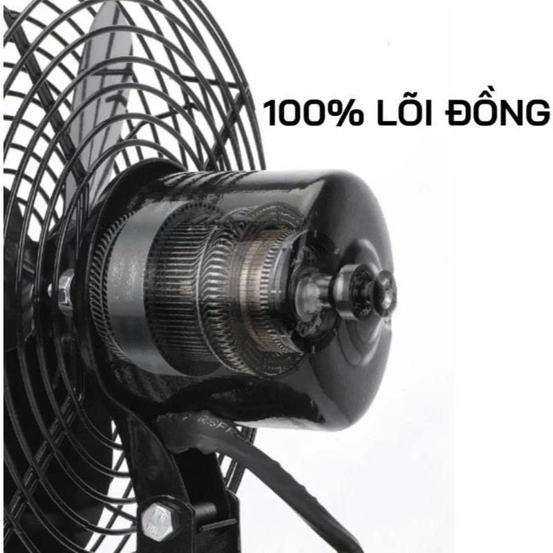 Quạt Tích Điện Để Bàn Pin 10 Cell - Lồng Sắt, 2 Tốc Độ, Bảo Hành 12 Tháng