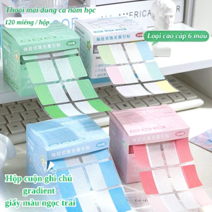 Hộp Sticky Note Đánh Dấu Trang , Cuộn Note Gradient Lấp Lánh Dán Sổ Học Tập cho Học Sinh , Sinh Viên