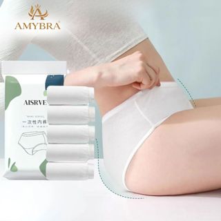 Combo Quần lót dùng 1 lần  gọn nhẹ, Quần lót nữ cotton DIỆT KHUẨN BẰNG CÔNG NGHỆ EO AMYBRA