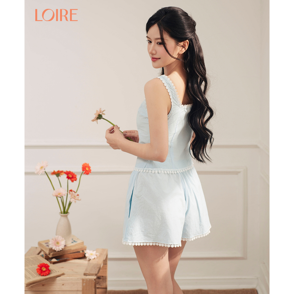 [Made to Ease]Bộ Mặc Nhà Sora Loire FDMN260360 Dáng Hai Dây Chất Thô Hàn Quốc