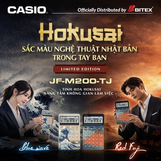 [SIÊU PHẨM 2026] Máy Tính CASIO JF-M200-TJ Limited Hokusai - Làm quà tặng cho Doanh nhân, Nhân sự