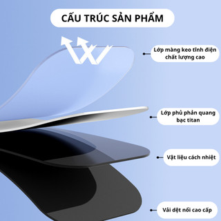 Tấm Che Nắng Ô Tô Tự Dính Mới Nhất 2026 Tráng Bạc Chống UV Gập Gọn Tự Dính Thông Minh