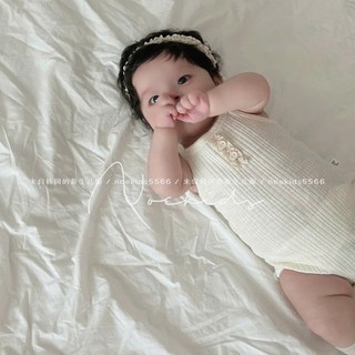 Body Bé Gái 2 Dây Cotton Mềm Mịn Caro/Chấm Bi/Trơn – Bodysuit Sơ Sinh Thoáng Mát Dễ Thương