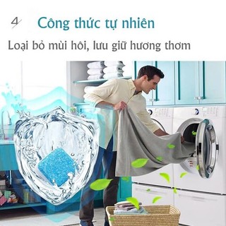 COMBO 2 Hộp 24 Viên Tẩy Vệ Sinh Lồng Máy Giặt, Diệt Khuẩn Và Tẩy Chất Cặn Lồng Máy Hiệu Quả