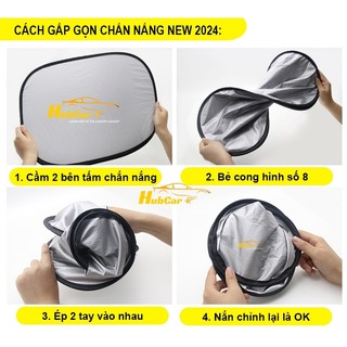 Tấm Che Nắng Ô Tô Tự Dính Mới Nhất 2026 Tráng Bạc Chống UV Gập Gọn Tự Dính Thông Minh