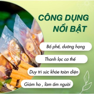 Trà Cam Quế Thảo Mộc - Hộp 30 Gói TẶNG BÌNH - Giúp Giảm Đau Rát Họng, Giữ Ấm Cơ Thể, Tăng Sức Đề Kháng, Thanh Nhiệt Thải