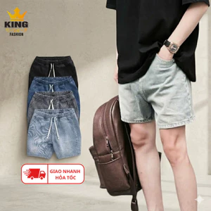 Quần Short Jean Cotton 100% Nam KINGFASHION Thoải Mái, Trẻ Trung Năng Động