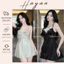 HT83 Váy ngủ sexy ren hoa dáng xoè kèm ĐỆM LÓT,đồ ngủ xẻ v1 mặc nhà quyến rũ HT83 MÚT