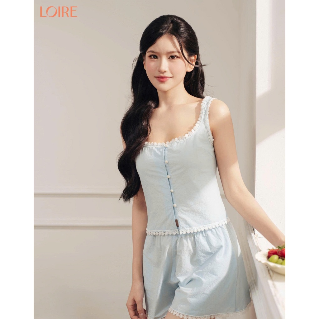 [Made to Ease]Bộ Mặc Nhà Sora Loire FDMN260360 Dáng Hai Dây Chất Thô Hàn Quốc