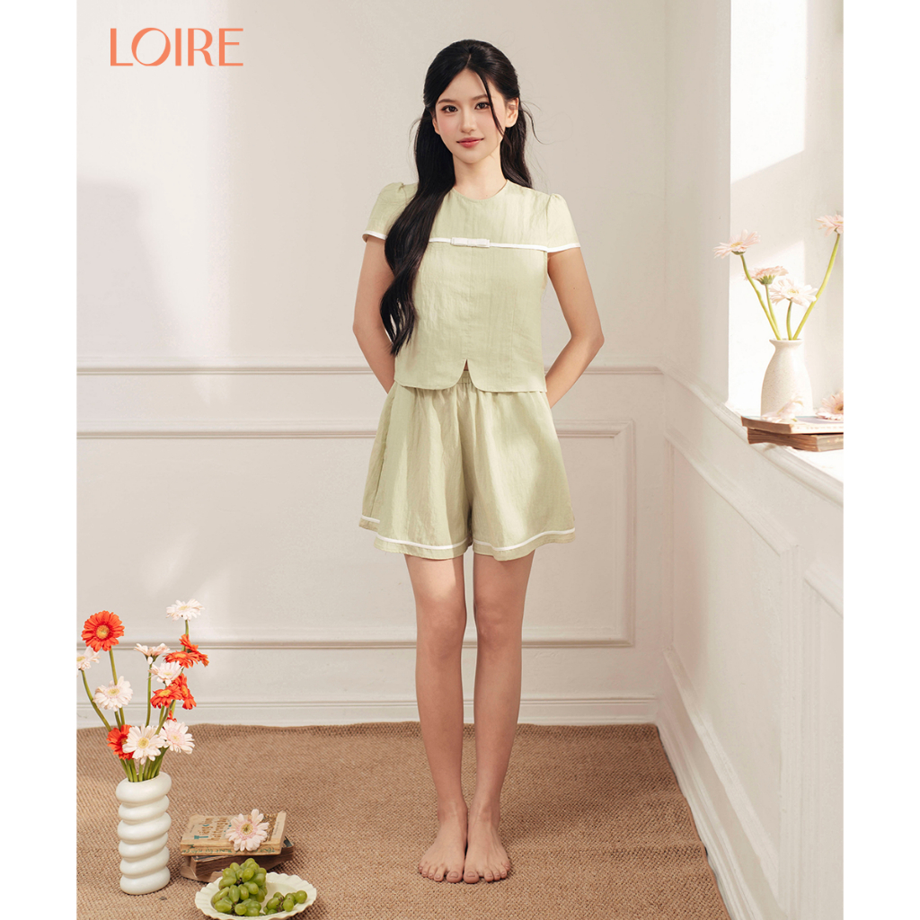 [Made to Ease]Bộ Mặc Nhà Loirechic FDMN260365 Phong Cách Tiểu Thư Nhẹ Nhàng
