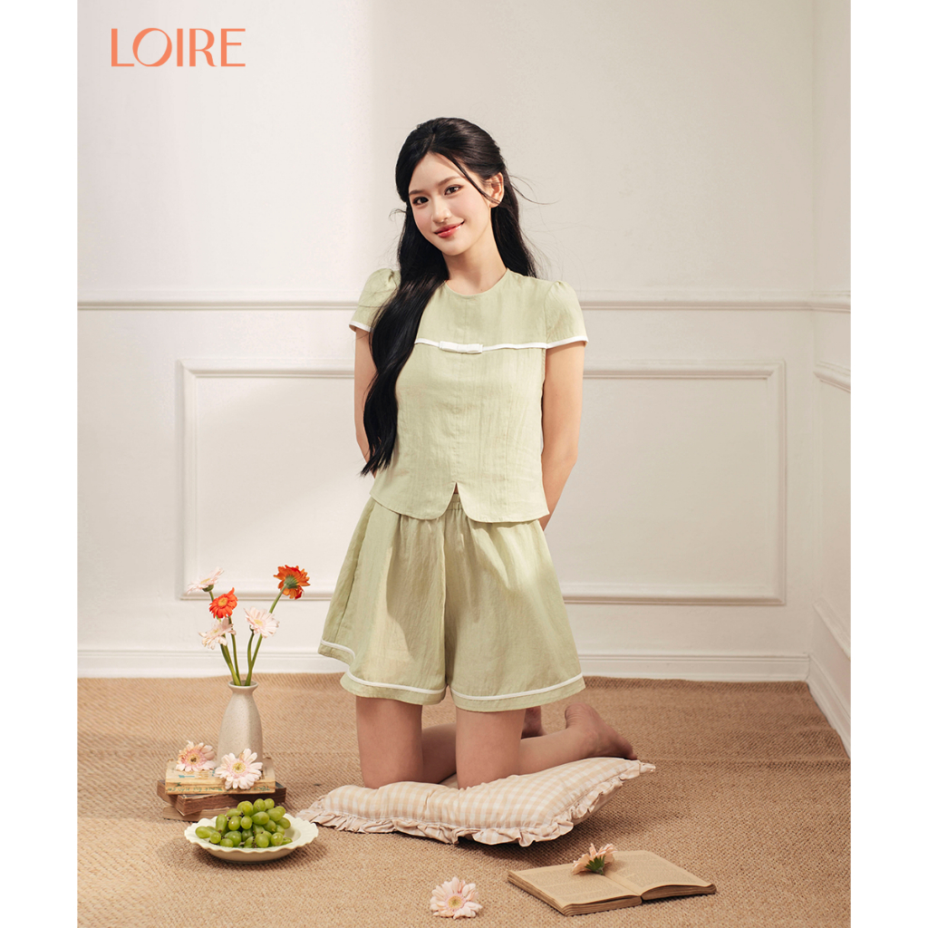 [Made to Ease]Bộ Mặc Nhà Loirechic FDMN260365 Phong Cách Tiểu Thư Nhẹ Nhàng