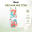 Bộ mặc nhà nữ iBasic thun lạnh quần đùi áo sát nách HOMW066