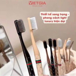 Combo 12 Bàn Chải Đánh Răng Lông Mềm Nội Địa Trung Cao Cấp Bảo Vệ Răng Tặng Khăn Mặt Nén, Móc Dán