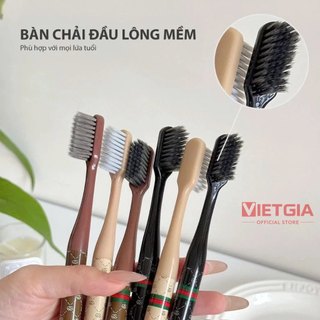 Combo 12 Bàn Chải Đánh Răng Lông Mềm Nội Địa Trung Cao Cấp Bảo Vệ Răng Tặng Khăn Mặt Nén, Móc Dán