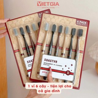 Combo 12 Bàn Chải Đánh Răng Lông Mềm Nội Địa Trung Cao Cấp Bảo Vệ Răng Tặng Khăn Mặt Nén, Móc Dán