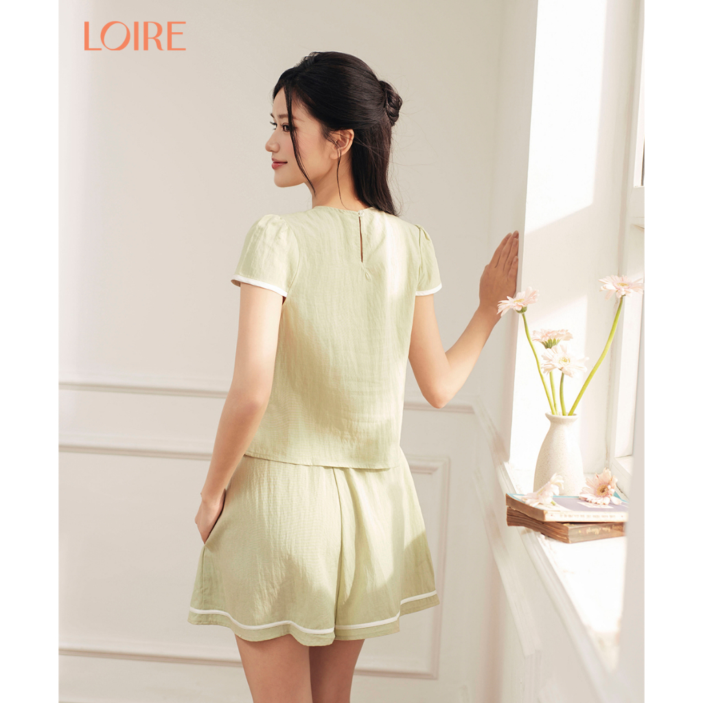 [Made to Ease]Bộ Mặc Nhà Loirechic FDMN260365 Phong Cách Tiểu Thư Nhẹ Nhàng
