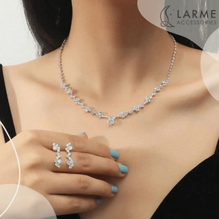(Hoả tốc) Bộ trang sức dự tiệc, choker đính đá sang trọng Larme accessories - BTS0002