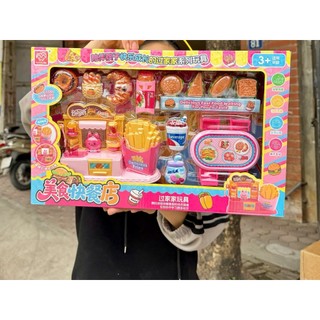 Bộ đồ chơi nấu ăn nhà bếp cho bé gái HT Toys