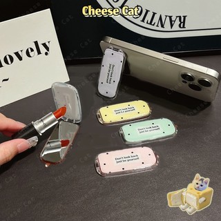 ins Giá đỡ điện thoại di động gương vô hình siêu mỏng có thể gập lại đầy màu sắc Giá đỡ điện thoại di động gắn phía sau