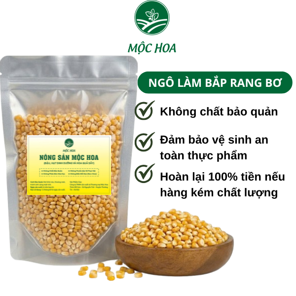 Ngô Mỹ nổ dùng làm bắp rang bơ, ngô nổ hình nấm, hình bướm