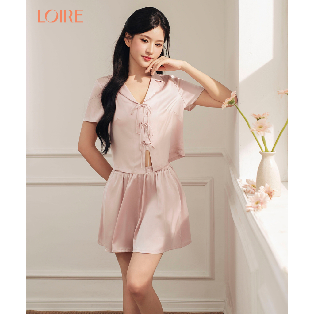 [Made to Ease]Bộ Mặc Nhà Loirechic FDMN260356 Dáng Vest Chất Lụa Pháp