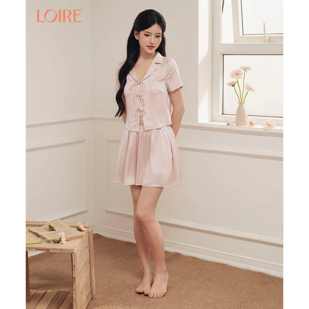 [Made to Ease]Bộ Mặc Nhà Loirechic FDMN260356 Dáng Vest Chất Lụa Pháp