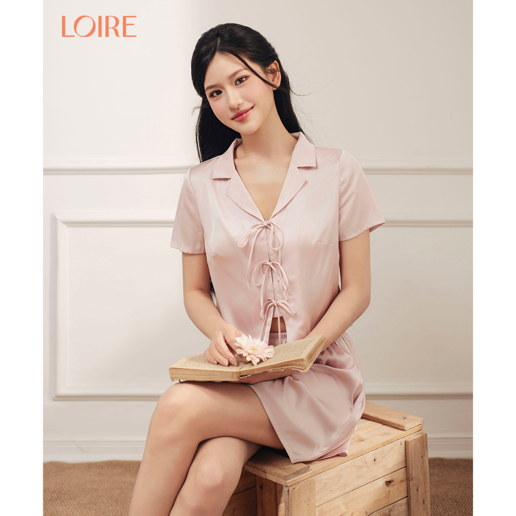 [Made to Ease]Bộ Mặc Nhà Loirechic FDMN260356 Dáng Vest Chất Lụa Pháp