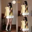 Set Áo Babydoll Kẻ Caro Tay Phồng Hari Mix Chân Váy Bí Dễ Thương Nữ Tính