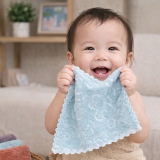 sỉ 5 Khăn mặt lông cừu vuông cao cấp cho bé