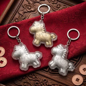 Móc Khóa-Kẹp Tóc Ngựa Dễ Thương – Vượng Khí, Hút May- Nắng Case