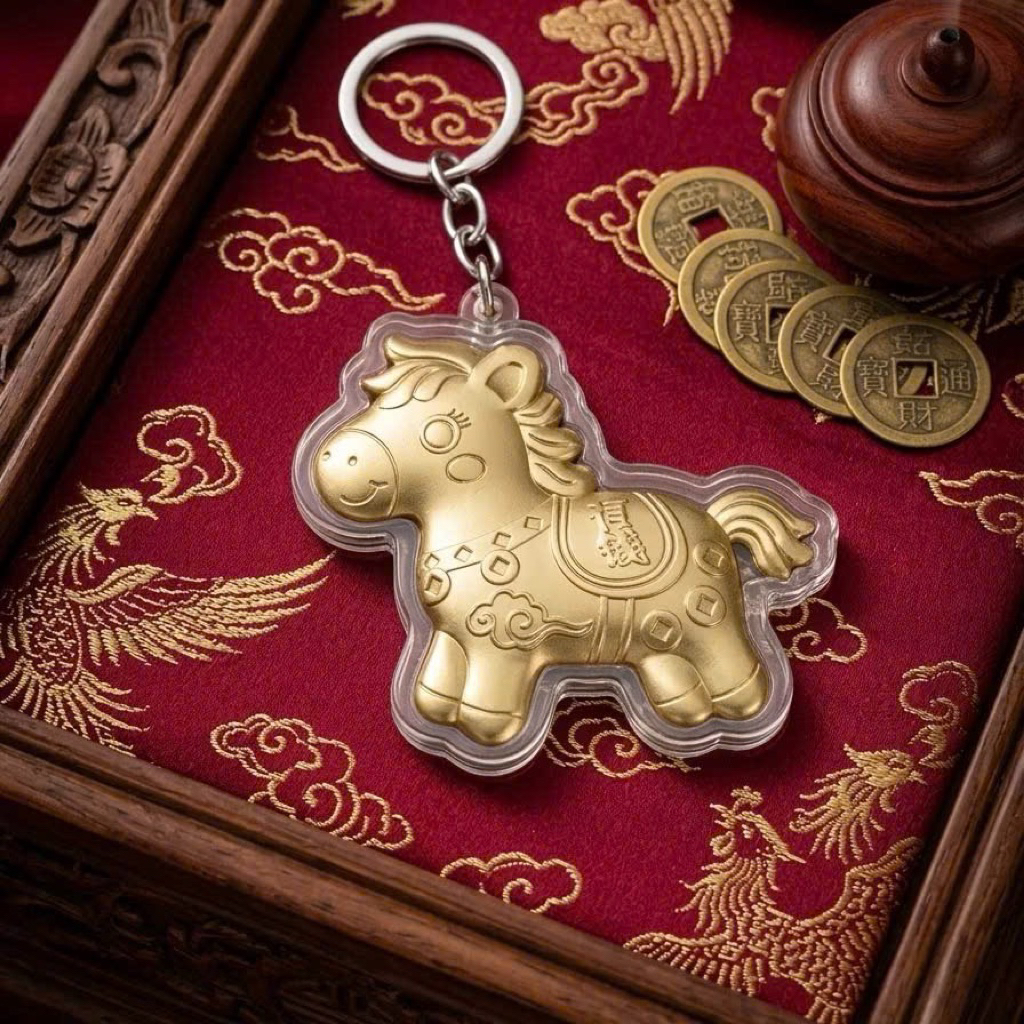 Móc Khóa-Kẹp Tóc Ngựa Dễ Thương – Vượng Khí, Hút May- Nắng Case